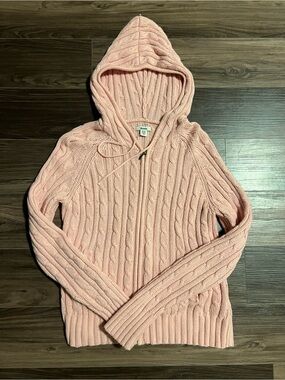 ROOTS Hooded Cable Knit Zip Sweater